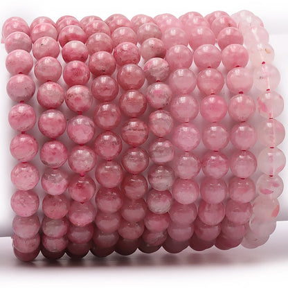 Madagascar AB rhodonite bracelet (12mm balls)