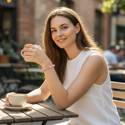 Madagascar AB rhodonite bracelet (12mm balls)