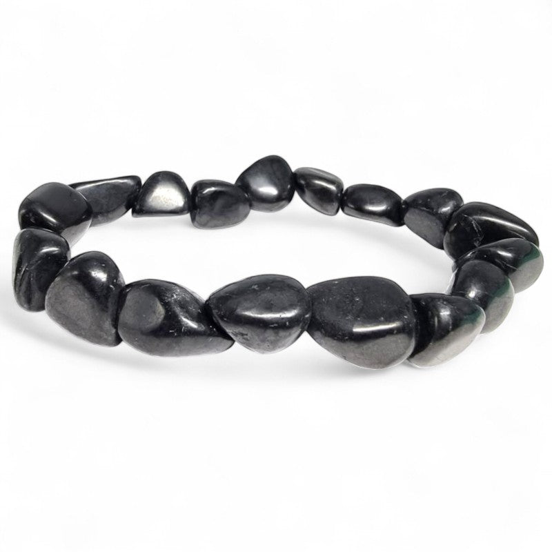 Bracelet shungite Russie A (pierres roulées)
