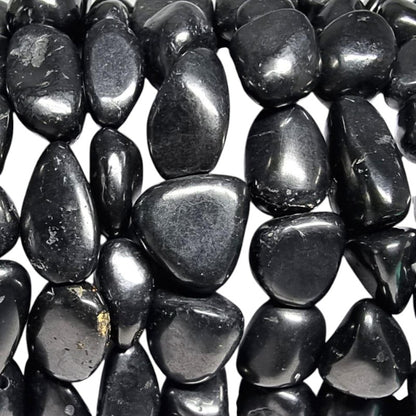 Pulsera de Shungit Rusia A (piedras laminadas)