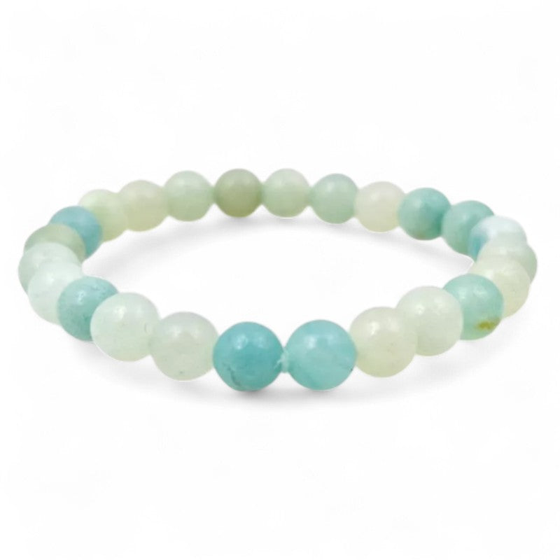 Bracelet taille enfants amazonite Pérou AA (boules 5-6mm)