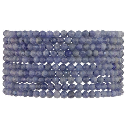 Tanzanite A bracelet (3-4mm faceted beads)