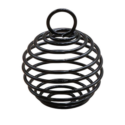 Soporte en espiral de plata para piedras rodadas o piedras en bruto