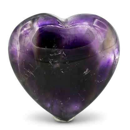 Coeur améthyste fantôme Brésil AA 30mm