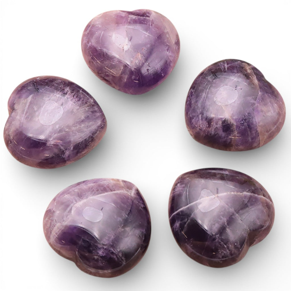 Amethyst heart Brazil A 40mm