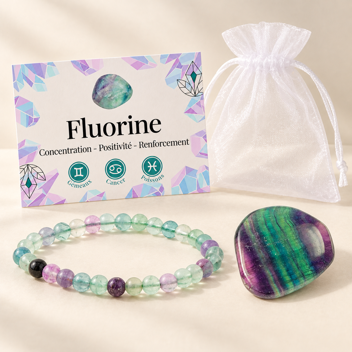 Pack "Arc en ciel intérieur" Fluorine multicolore Chine A