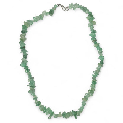 Collier aventurine verte Brésil A (perles baroques) - 45cm