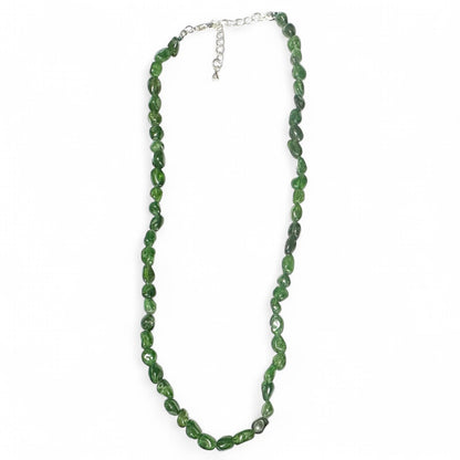 Brazil AA chrome diopside necklace (grains 5-6mm) - 43-45cm