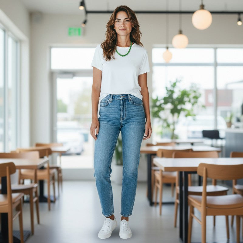 Brazil AA chrome diopside necklace (grains 5-6mm) - 43-45cm