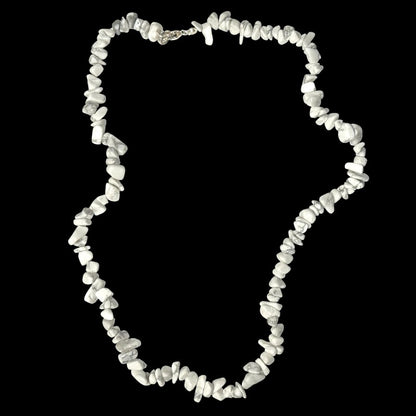 Zimbabwe A howlite necklace (baroque pearls) - 45cm