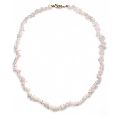 Collier morganite Brésil AA (perles baroques) - 45cm