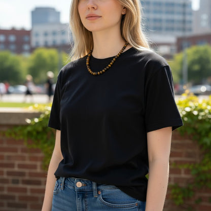 Collier oeil de tigre Afrique du Sud A - 45cm