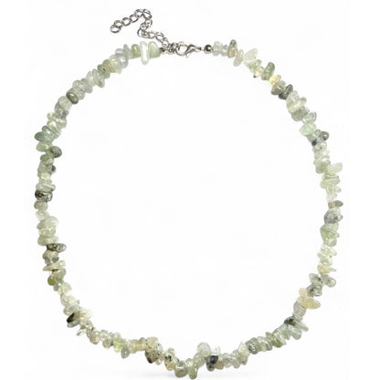 Collar de aventurina verde Brasil A (perlas barrocas) - 45cm