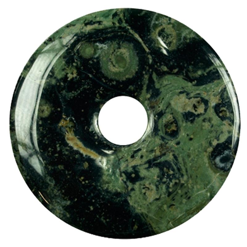 Donut Ou Pi Chinois En Jade Du Canada - 3 Cm - Pierre Naturelle Pour Signes Poisson, Balance, Cancer - Chakra Sacré Et Plexus Solaire - 9