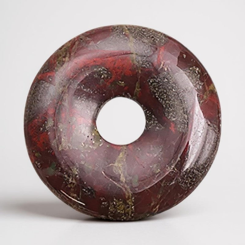 Donut or PI Chinese dragon blood jasper Brazil A