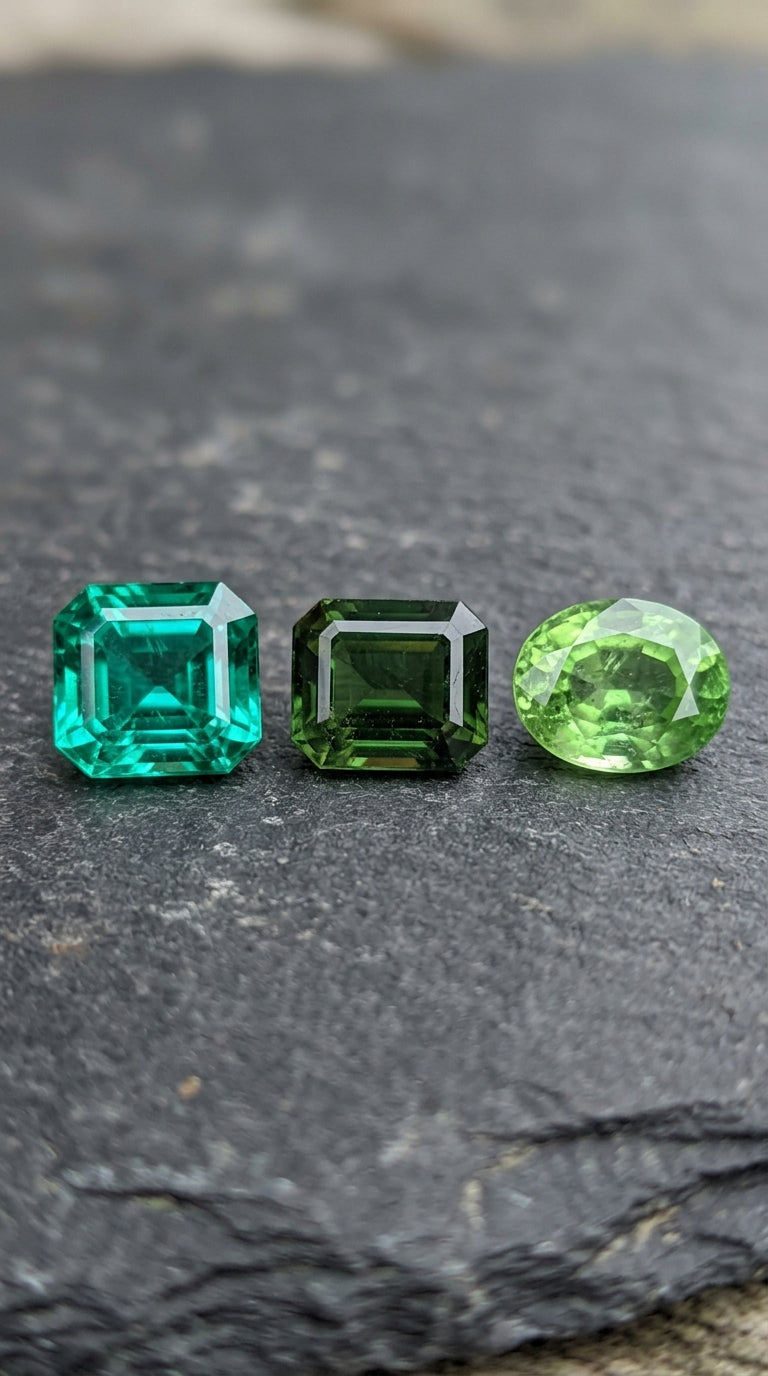 Emeraude colombienne naturelle 2,65 ct certifiée verte coupe roubd