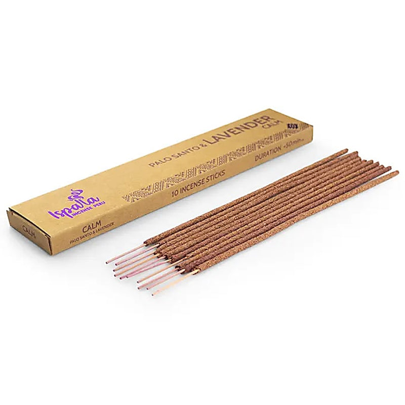 Encens naturels Palo Santo &quot;Lavande&quot; (boite de 10)