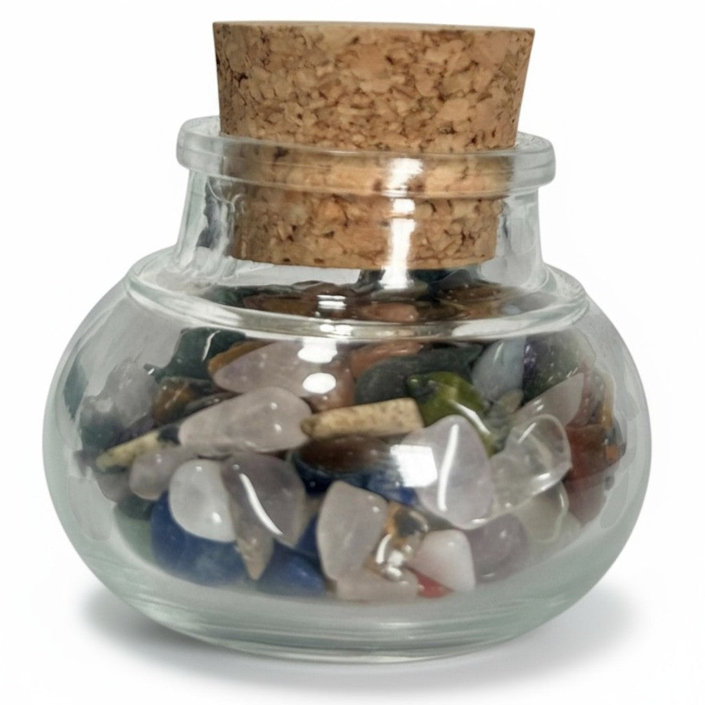 Flacon verre mélange Afrique du Sud AA (mini-pierre roulée XXS)