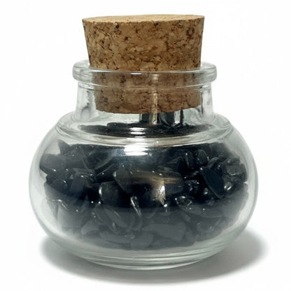 Flacon verre onyx Inde AA (mini-pierre roulée XS)