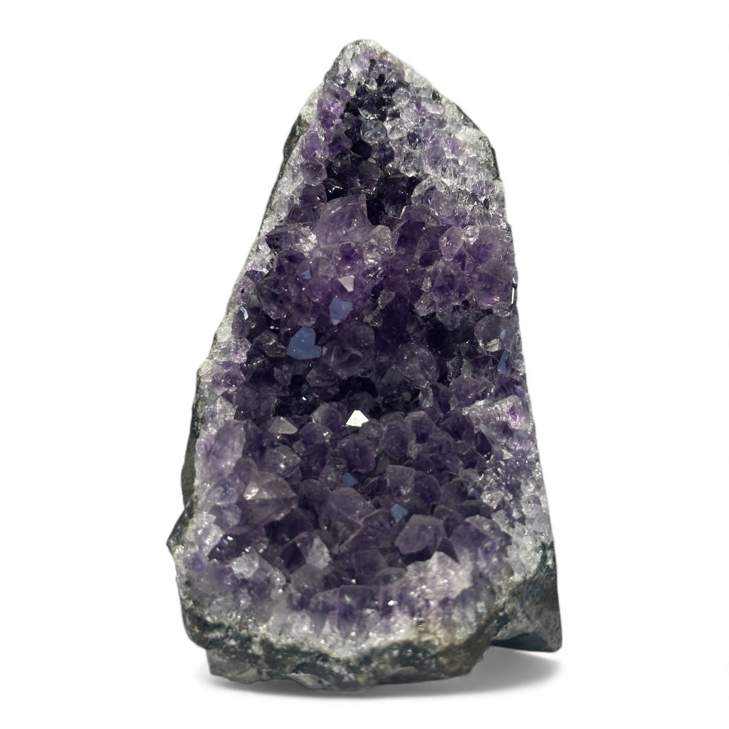 Géode Améthyste Uruguay Bords polis AA+ 529g