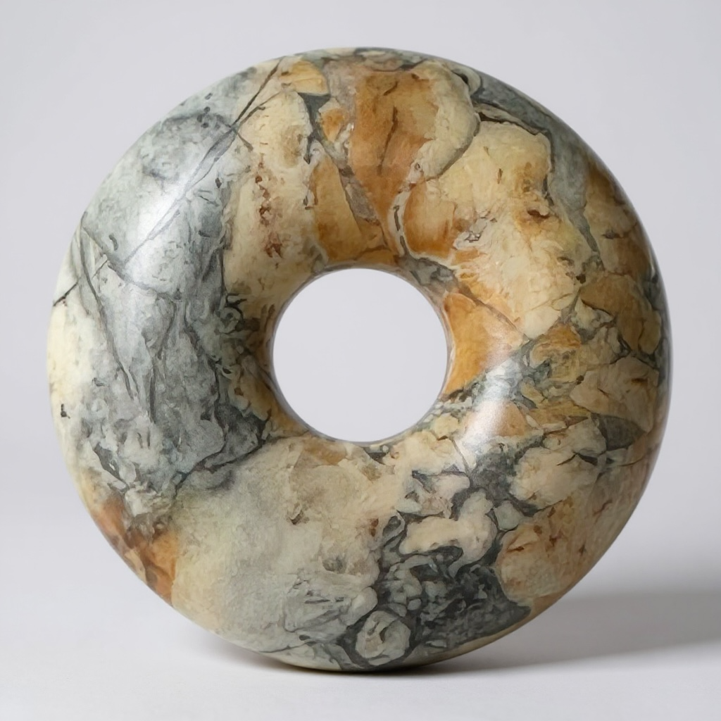 Donut ou PI Chinois jaspe Maligano Indonésie A