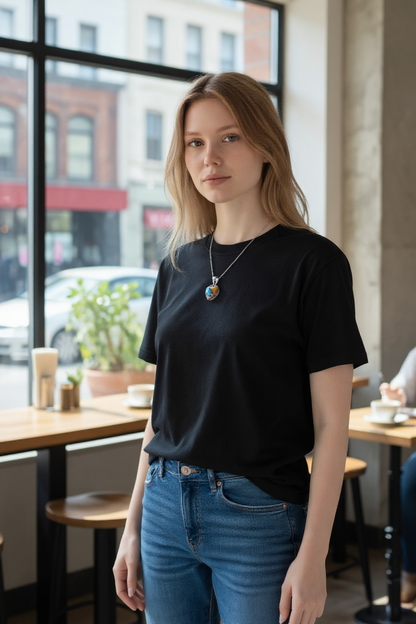 Spiny Oyster Arizona Turquoise Pendant (Kingman) AAA 925 Silver