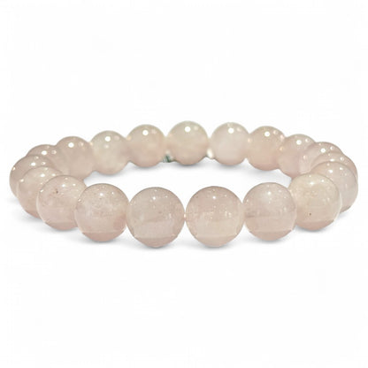 Morganite bracelet (pink beryl) Brazil With 10mm balls