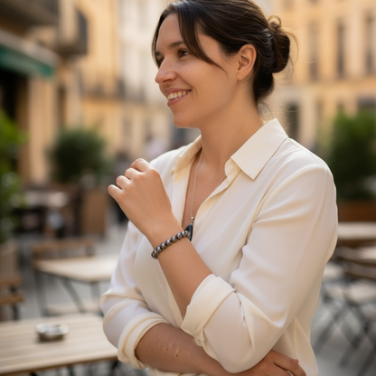 China Hematite Bracelet A (7-8mm balls)