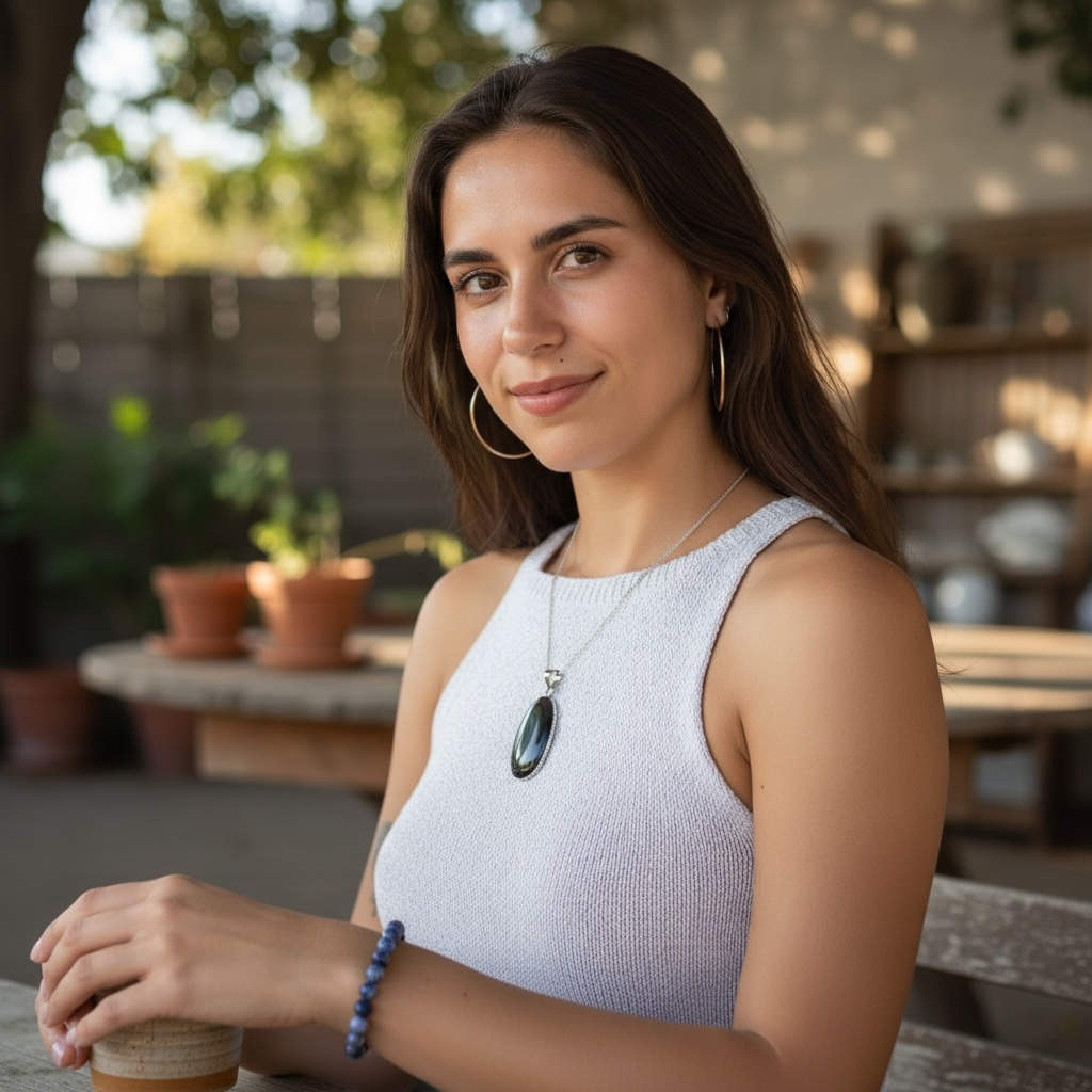 Bracelet sodalite Brésil A (boules 7-8mm)