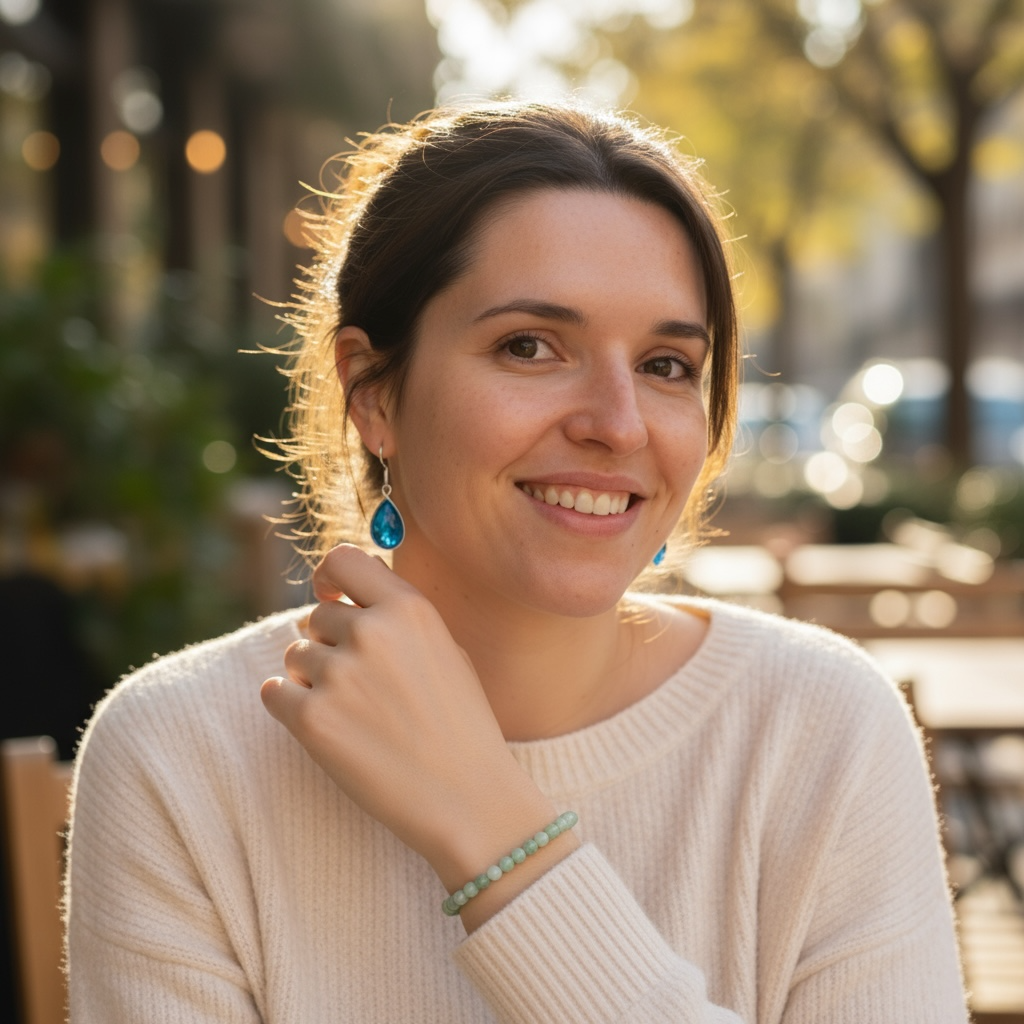 Bracelet aventurine verte Brésil A (boules 3-4mm)