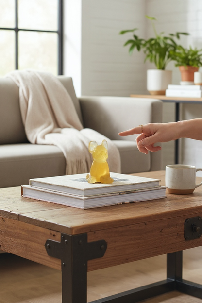 Chien Fluorine jaune AA+ - 40mm