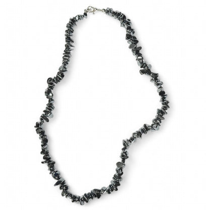 Collier Hématite Chine A (perles baroques) - 45cm