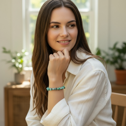 Arizona AA turquoise bracelet (7-8mm balls)