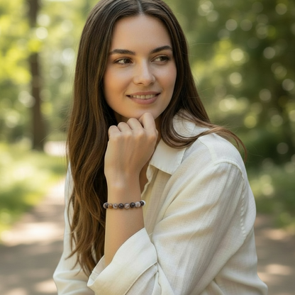 Botswana A+ agate bracelet (5-6mm balls)