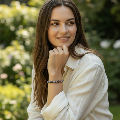 Bracelet agate Botswana AA (boules 7-8mm)