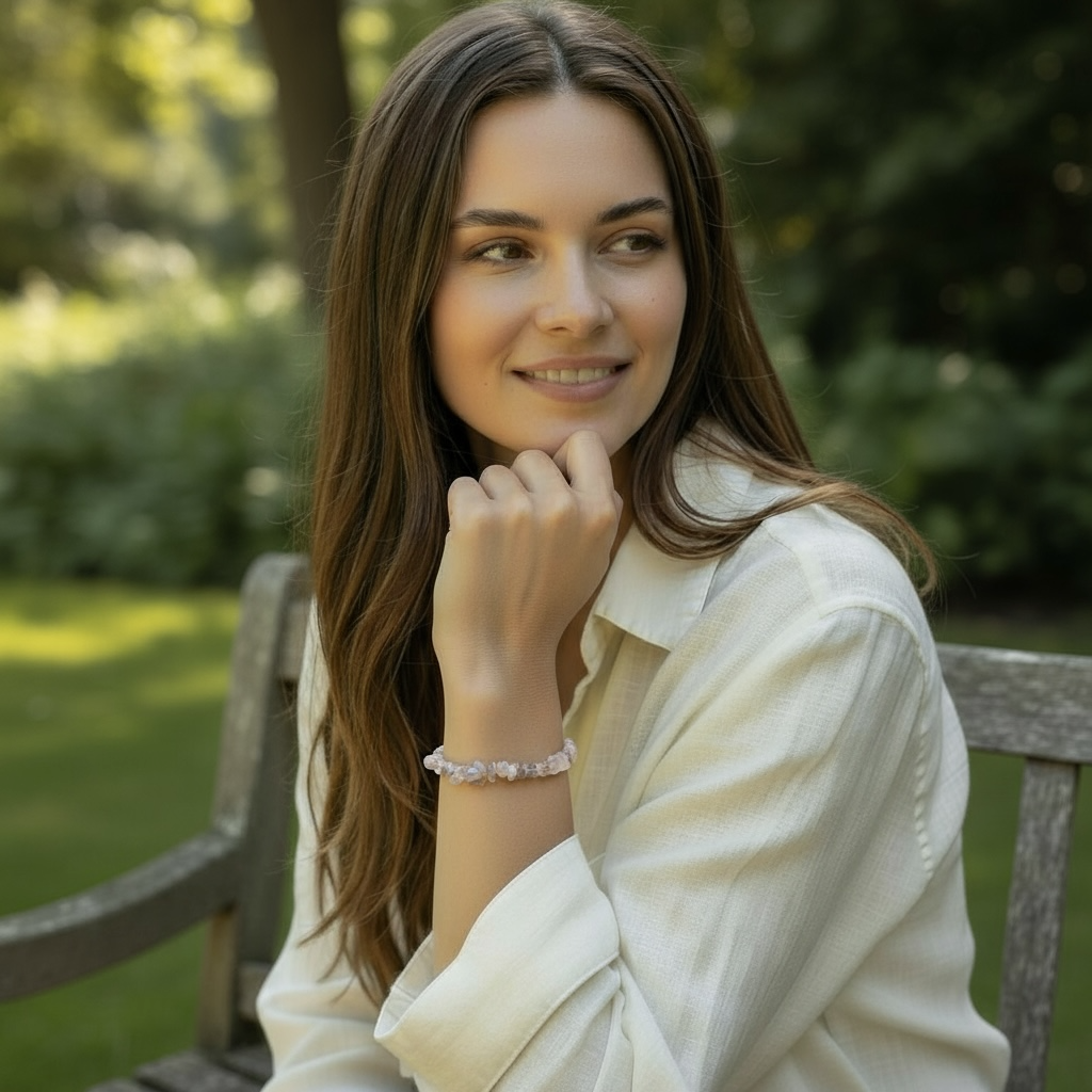 Pulsera Labradorita Madagascar AA (perlas barrocas)