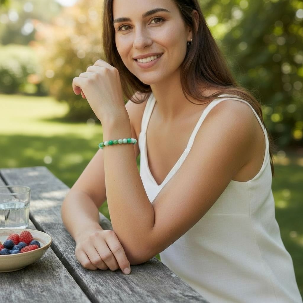 Chrysoprase Bracelet Australia A+ (5-6mm balls)