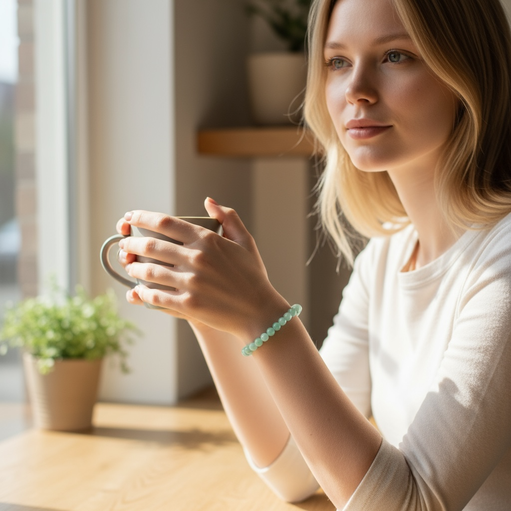 Bracelet Chrysoprase Australie AA+ (boules 5-6mm)