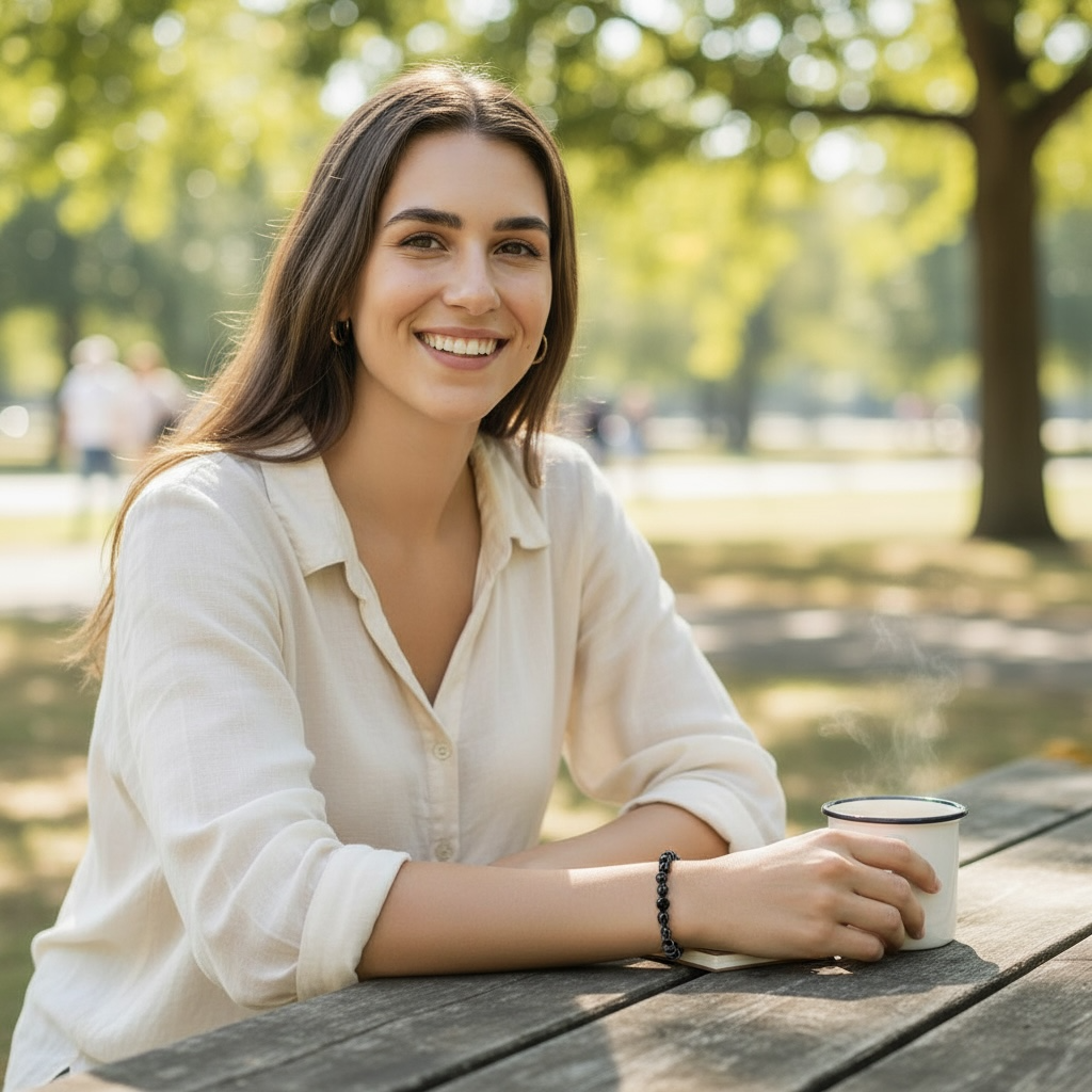 Bracelet obsidienne oeil céleste Mexique A grains 5-7mm