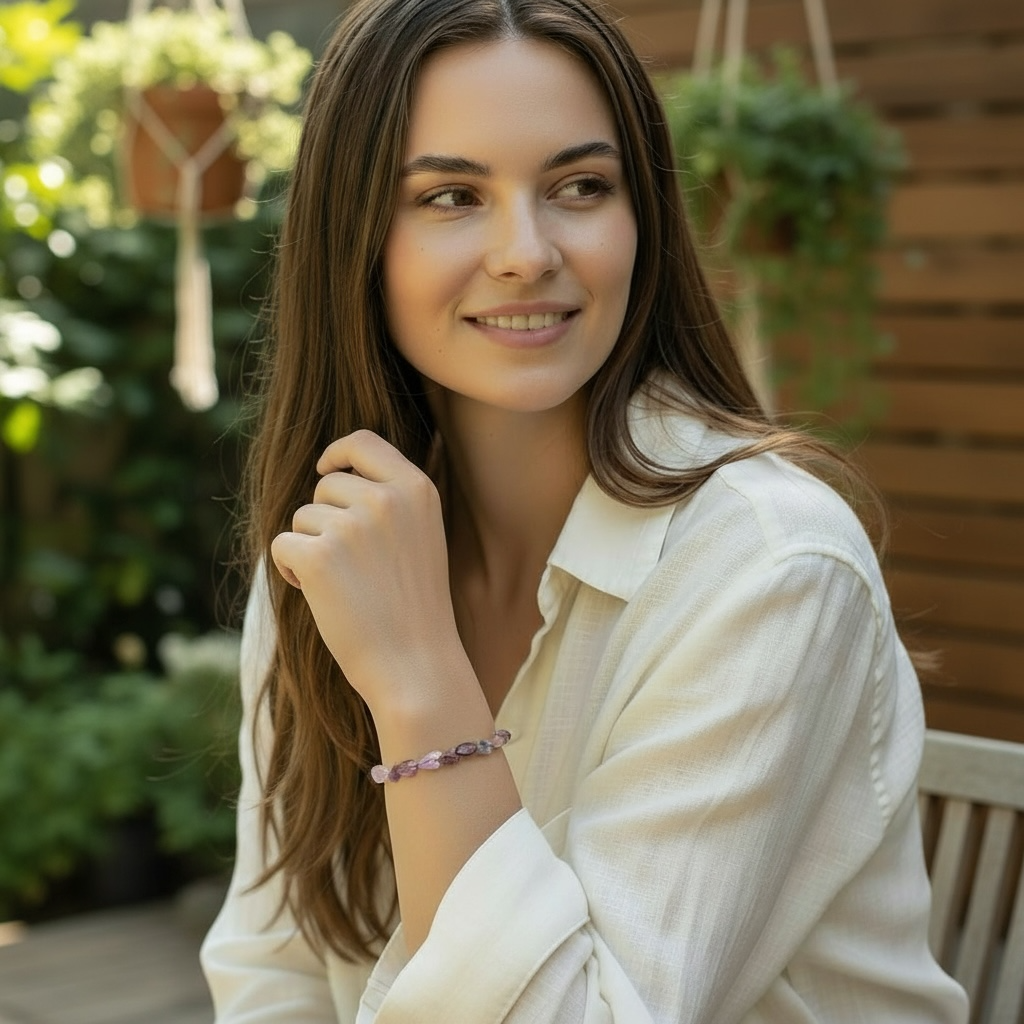 Bracelet quartz super seven Brésil A (grains 5-7mm)