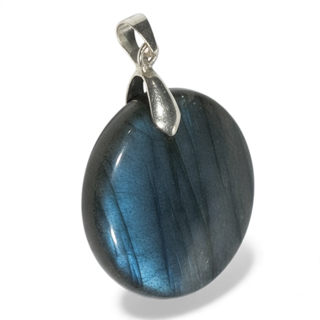 Pendentif labradorite bleue Madagascar AA+