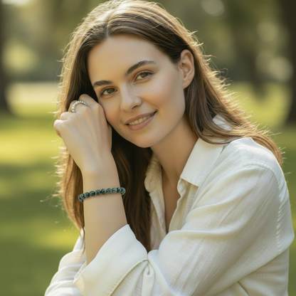 Brazil A emerald bracelet (5-6mm balls)