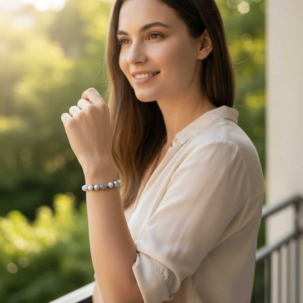 Pulsera de aventurina verde de Brasil A (cuentas de 7-8 mm)