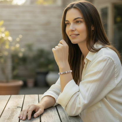 Pulsera de aventurina verde de Brasil A (cuentas de 7-8 mm)