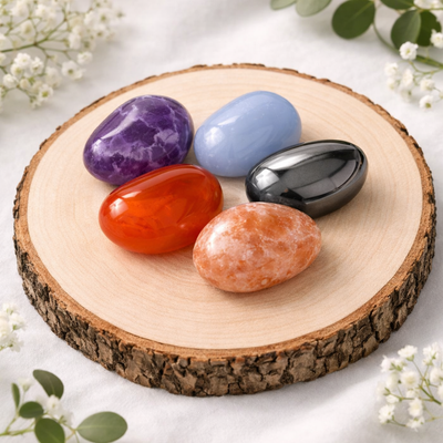 Tumbled stone set: self-confidence 5 stones