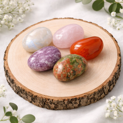 Tumbled stone assortment: fertility 5 stones