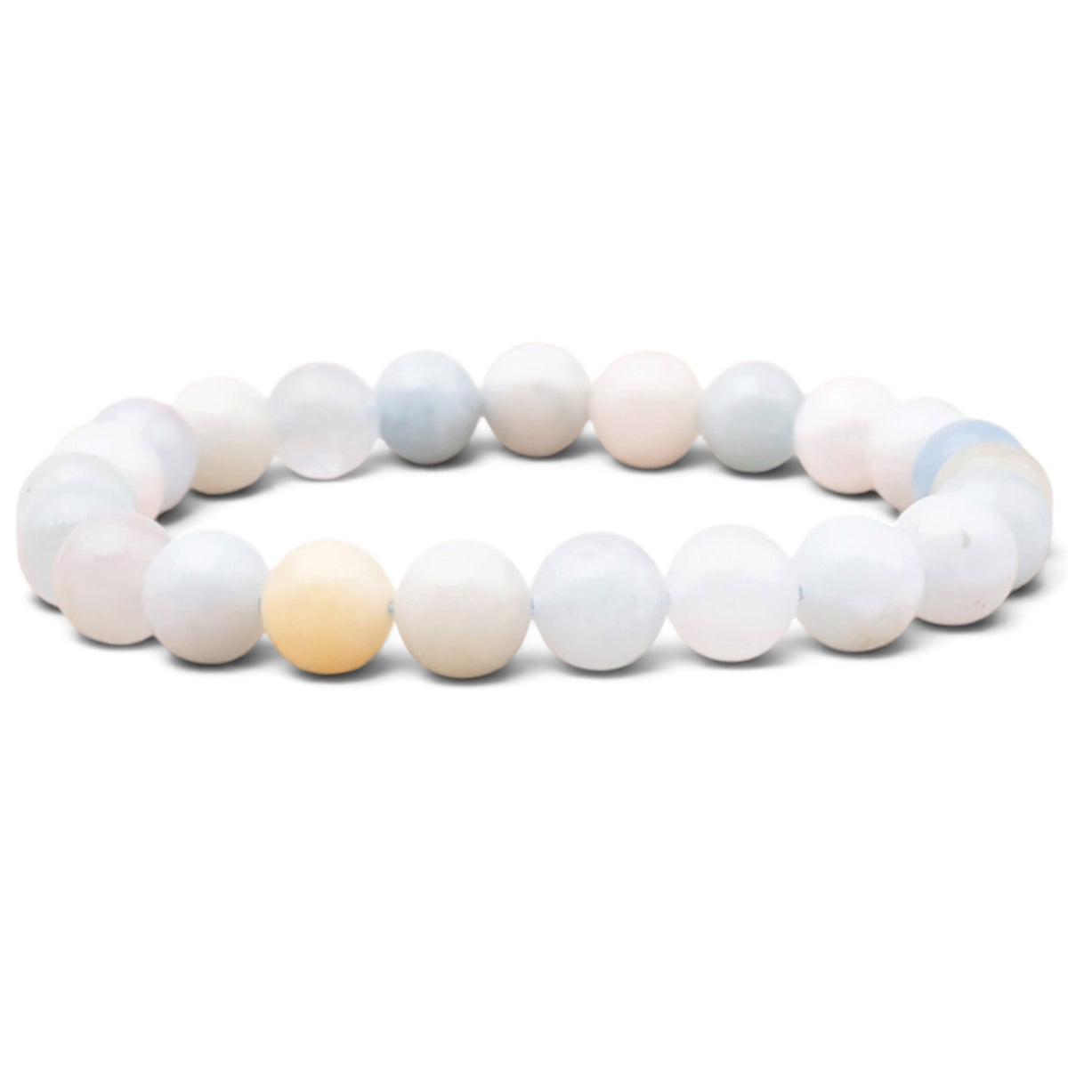 Multicolored aquamarine bracelet Brazil AB (7-8mm balls)