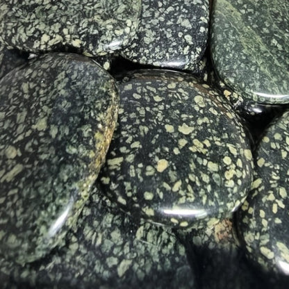 Green porphyry pebble Greece A