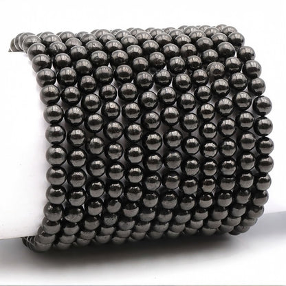 Mongolian jet bracelet A (5-6mm balls)