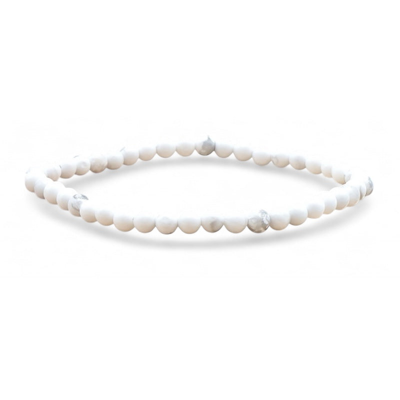 Zimbabwe A howlite bracelet (3-4mm balls)